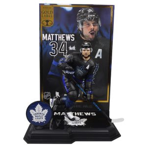 Auston Matthews w/Third Jersey (Toronto Maple Leafs) Gold Label NHL 7" Figure McFarlane's SportsPicks