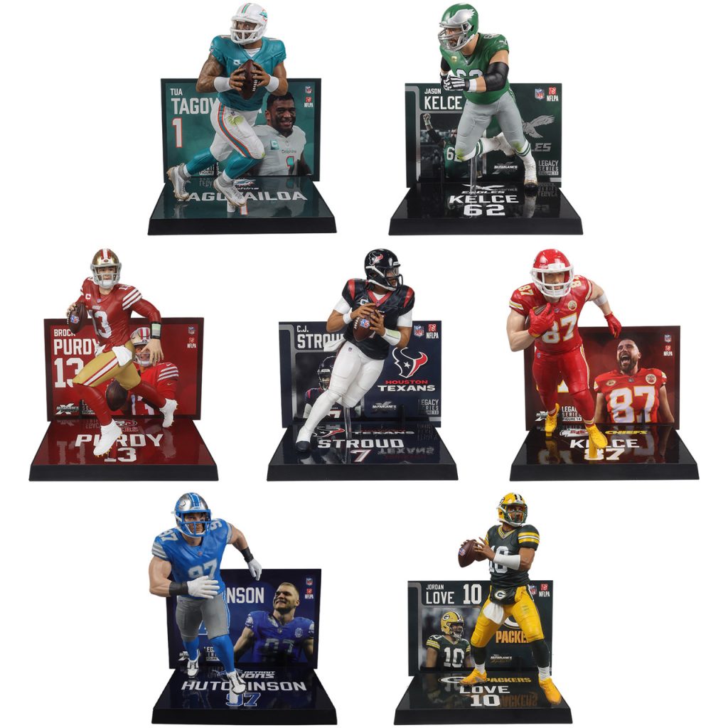 NFL Legacy Series #10-16 Bundle (7) 7&Prime; Figures
