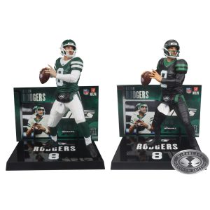 Aaron Rodgers (New York Jets) NFL Bundle (2) Regular and Platinum CHASE 7" Figures McFarlane's SportsPicks