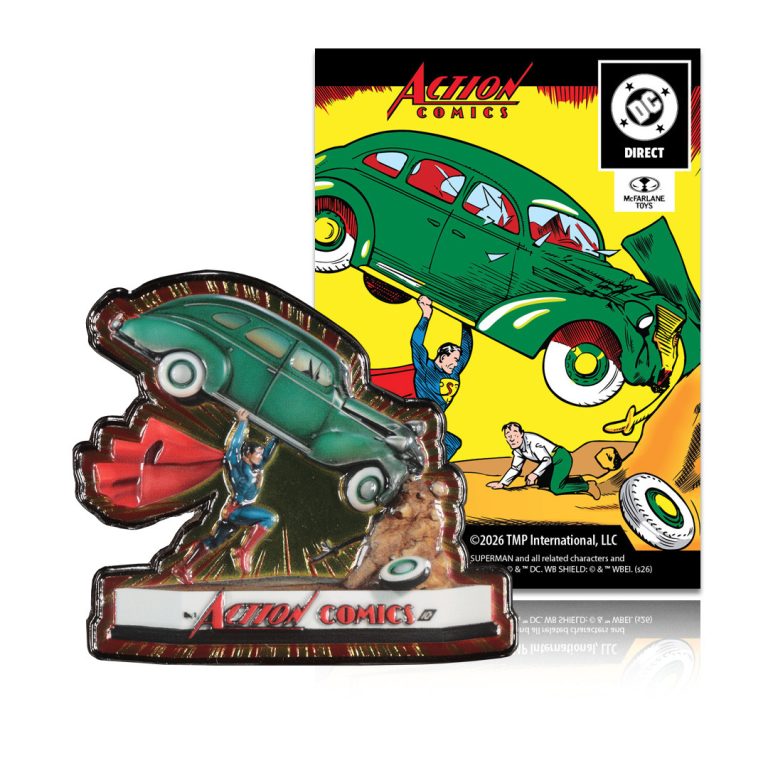 Superman (Action Comics #1) McFarlane Toys Statue 3D Metal Pin