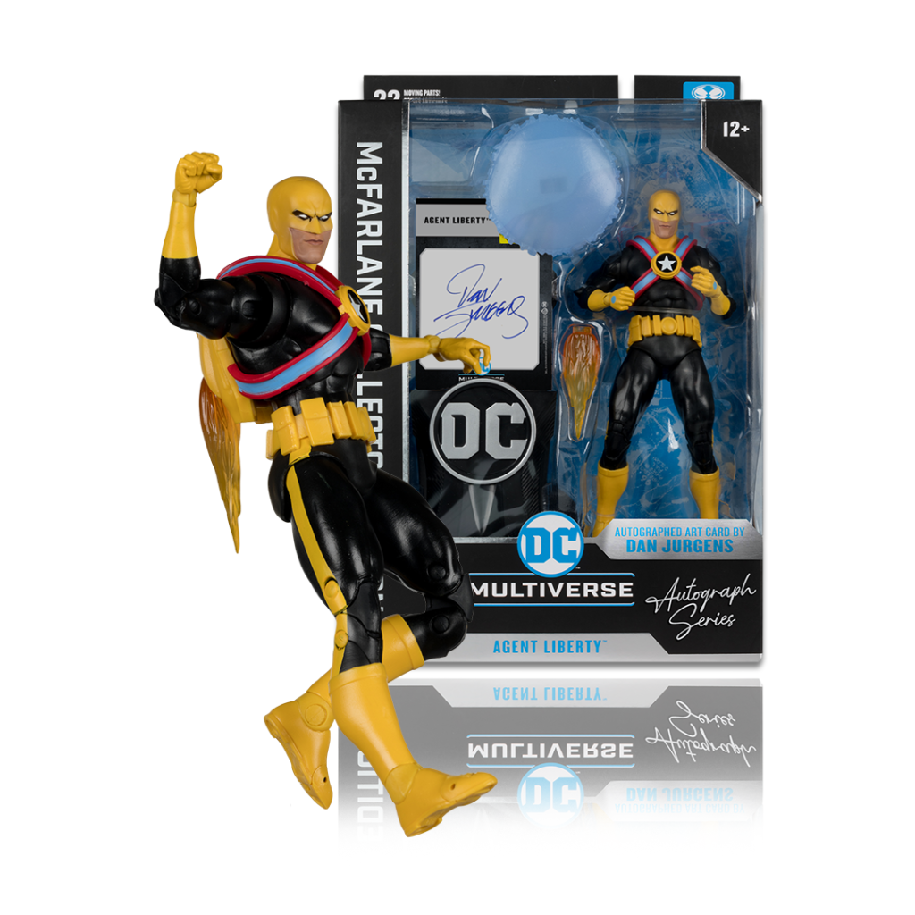 Agent Liberty (Panic in the Sky) AUTOGRAPH Series McFarlane Collector Edition 7&Prime; Figure