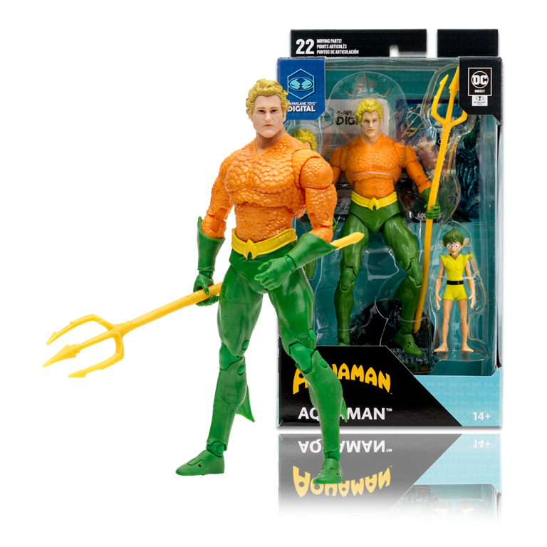 Aquaman (DC Classic) 7&Prime; Figure w/McFarlane Toys Digital Collectible