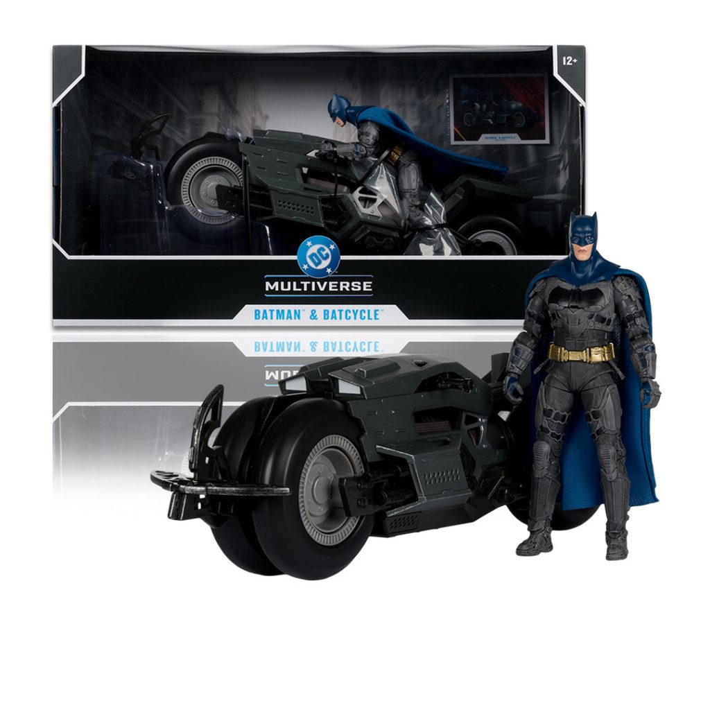 Batman & Batcycle (The Flash) 7&Prime; Figure w/Vehicle 2-Pack