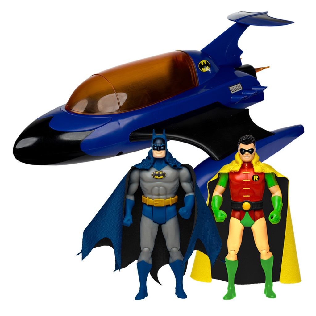 Batman and Robin w/The Bat Multicraft (DC Super Powers) Bundle (2) 4.5&Prime; Figures w/Vehicle