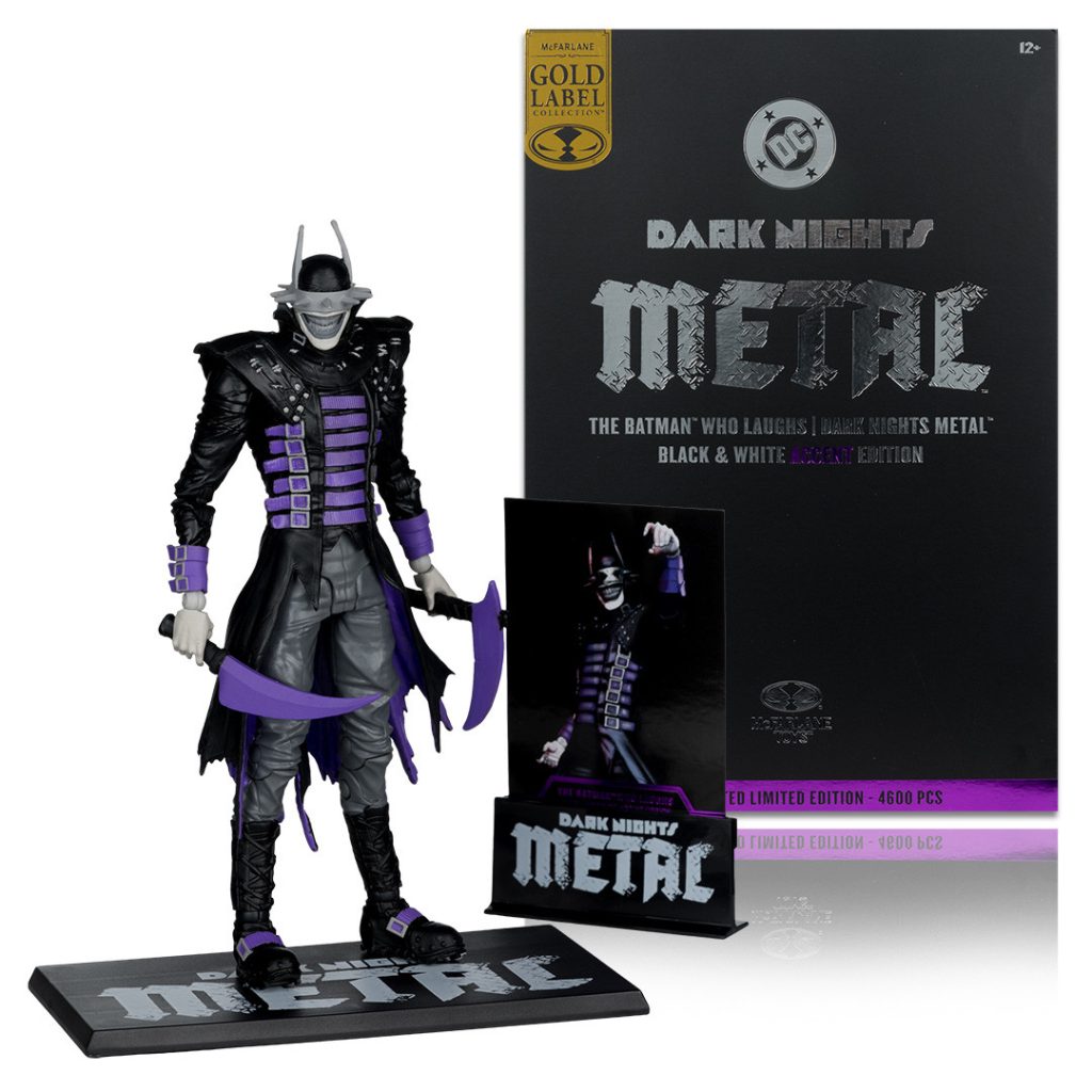 The Batman Who Laughs (DC Multiverse) Black and White Accent Edition Gold Label 7&Prime; Figure