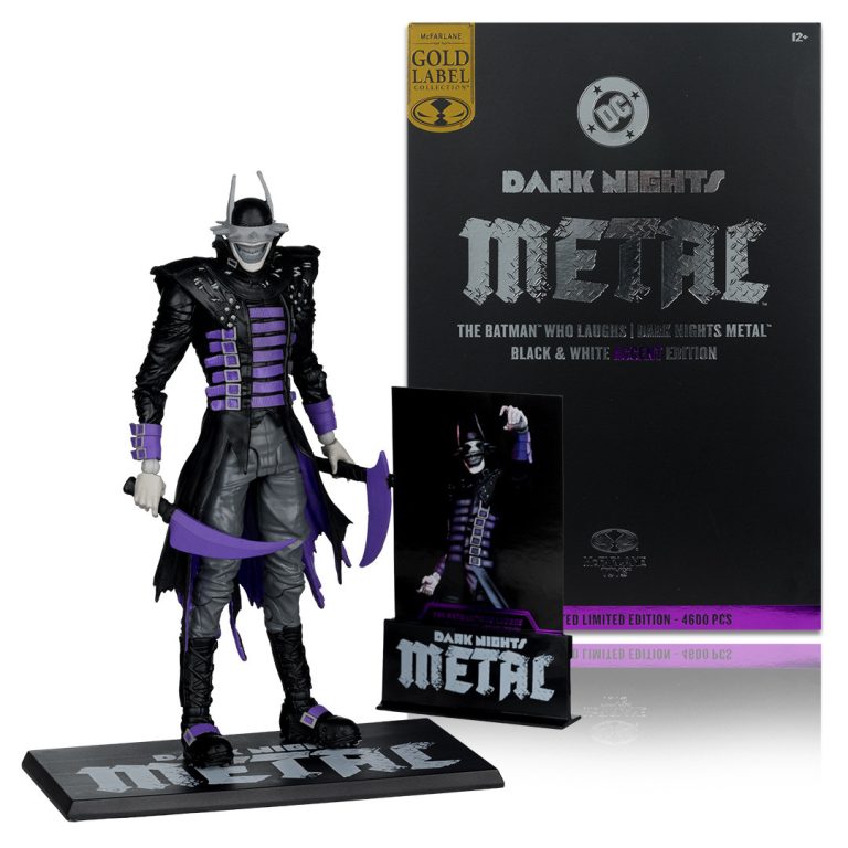 The Batman Who Laughs (DC Multiverse) Black and White Accent Edition Gold Label 7&Prime; Figure