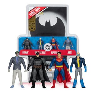 The Dark Knight Returns 4-Pack (DC Page Punchers) Gold Label 3" Figures w/Comic Exclusive