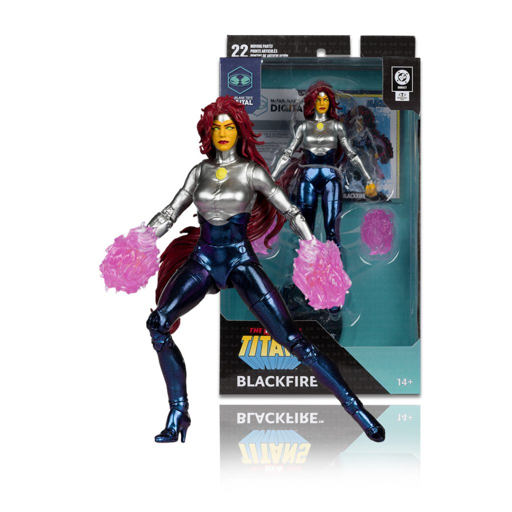Blackfire (The New Teen Titans) 7&Prime; Figure w/McFarlane Toys Digital Collectible