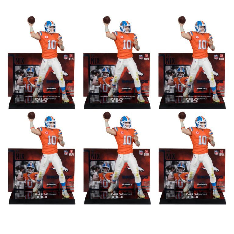 Bo Nix w/Classic Jersey (Denver Broncos) NFL Factory Sealed Case (6)