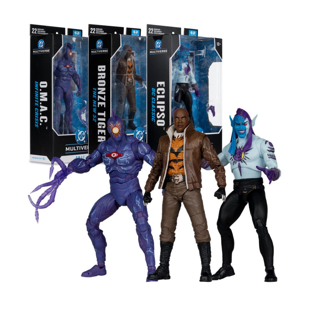 Bronze Tiger (The New 52)/O.M.A.C. (Infinite Crisis) /Eclipso (DC Classic) Bundle (3) 7&Prime; Figures