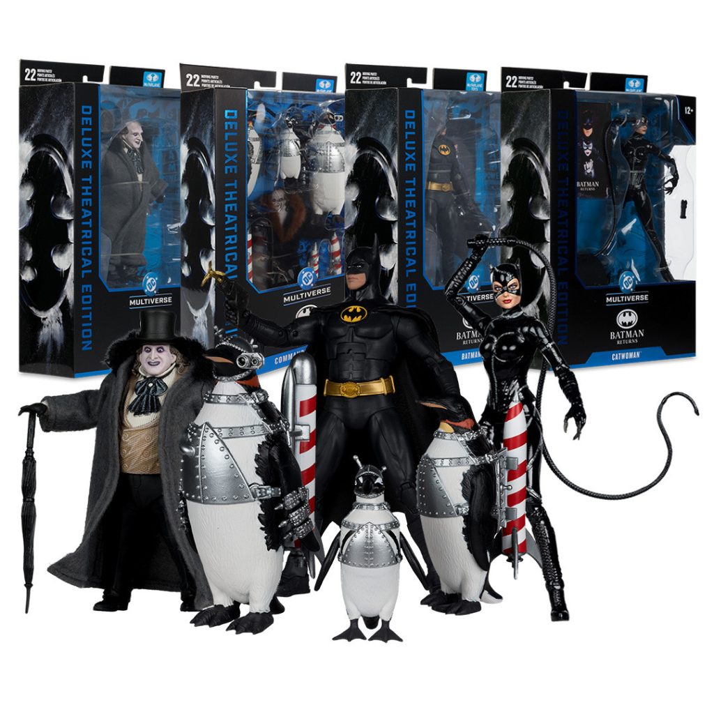 Batman/Catwoman/The Penguin & Commando Penguins (Batman Returns) Deluxe Theatrical Edition Bundle (4)