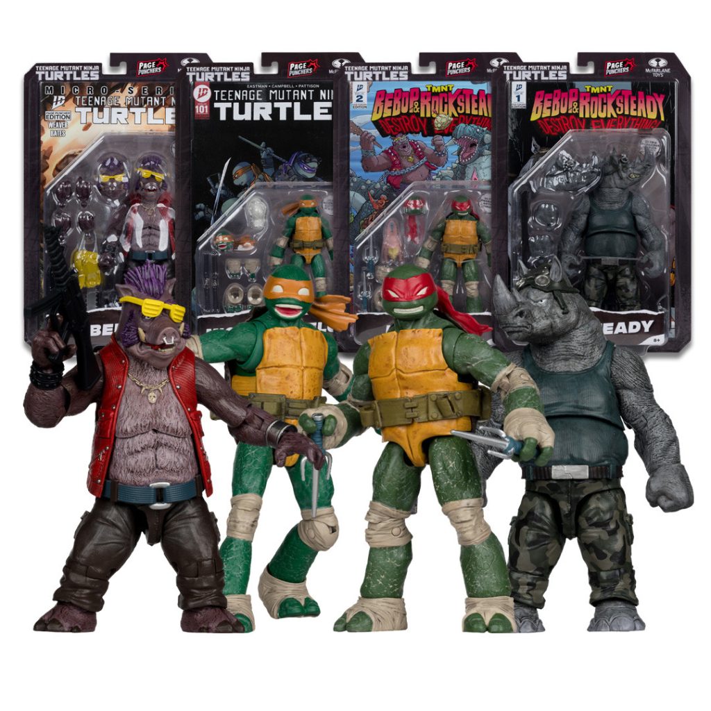 Page Punchers: Teenage Mutant Ninja Turtles Bundle Wave 2 (4) 5&Prime; Figure w/Comic