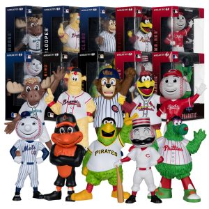 Phillie Phanatic/Mr Met/Pirate Parrot/Mariner Moose/Oriole Bird/Fredbird/Blooper/Clark/Mr Redlegs/Mr Red Mascot Bundle (10) 8" Vinyl Figures