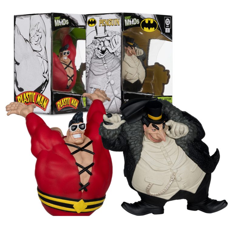 Plastic Man/The Penguin (Todd&rsquo;s Mods) Limited Edition Collector Vinyl Bundle (2) 4.5&Prime; Posed Figures (PRE-ORDER ships July)