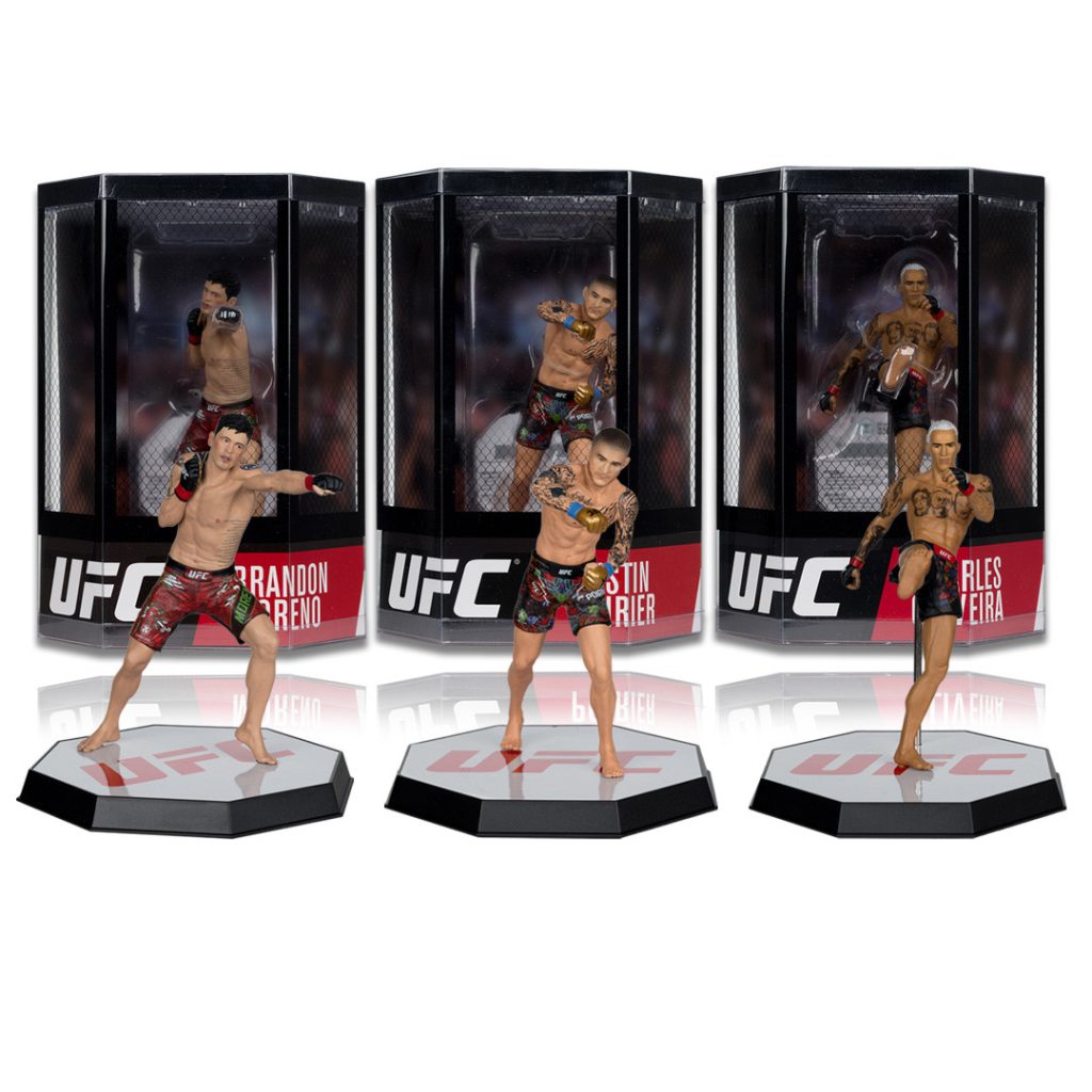 Brandon Moreno/Charles Oliveira/Dustin Poirier (UFC) Bundle (3) 7&Prime; Figures McFarlane&rsquo;s SportsPicks w/Digital Collectibles