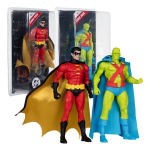 Martian Manhunter/Robin Page Punchers Bundle w/Comics (2) 7" Figures