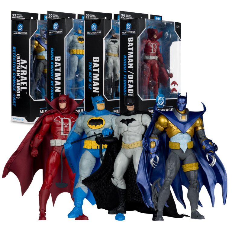 Azrael Batman Armor/Batman (Dark Knight Returns)/Batman Deadman/Batman (The New 52) Bundle (4) 7&Prime; Figures