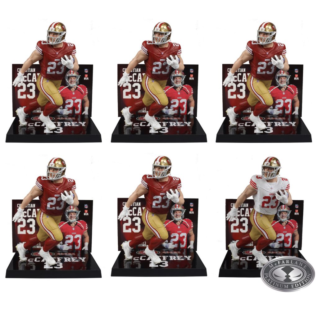 Christian McCaffrey (San Francisco 49ers) NFL Factory Sealed Case (6) w/CHASE