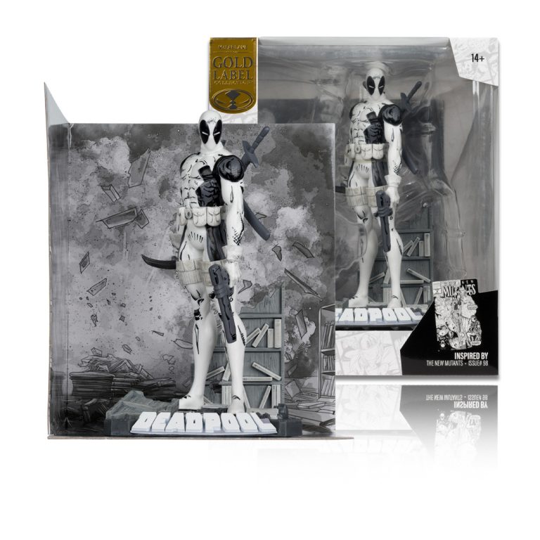 Deadpool (The New Mutants #98) Line-Art Gold Label 1:10th Scale Collectible Figure w/Scene