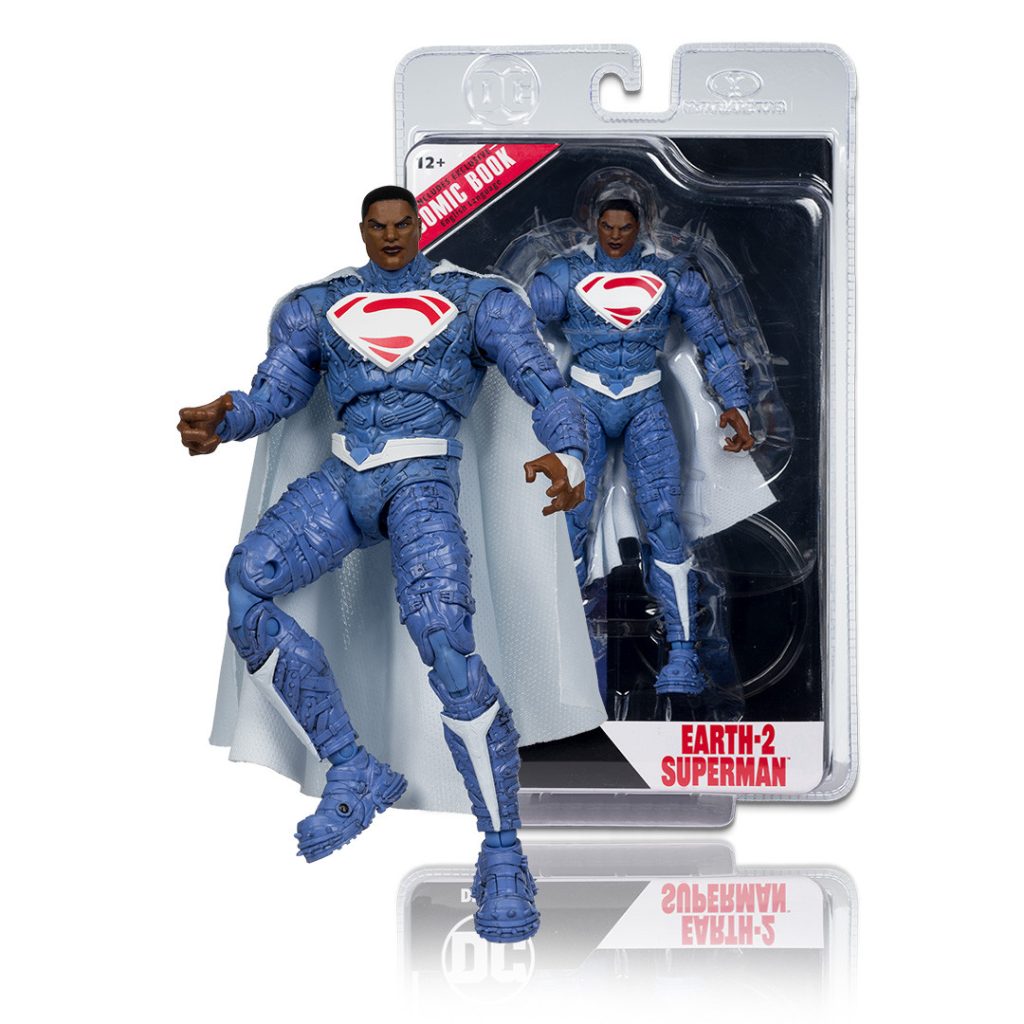 Earth-2 Superman w/Comic (DC Page Punchers: Ghosts of Krypton) 7&Prime; Figure