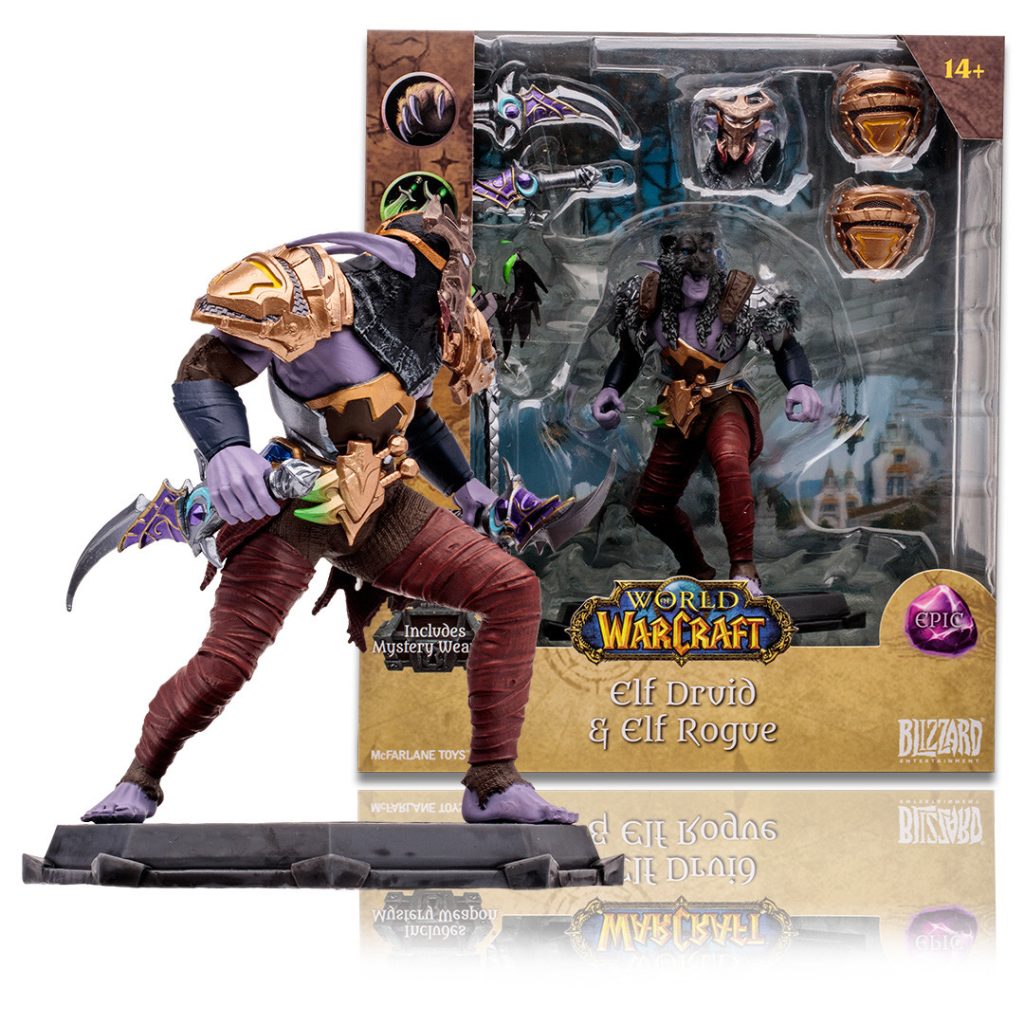 Elf Druid/Rogue: Epic (World of Warcraft) 1:12 Scale Posed Figure
