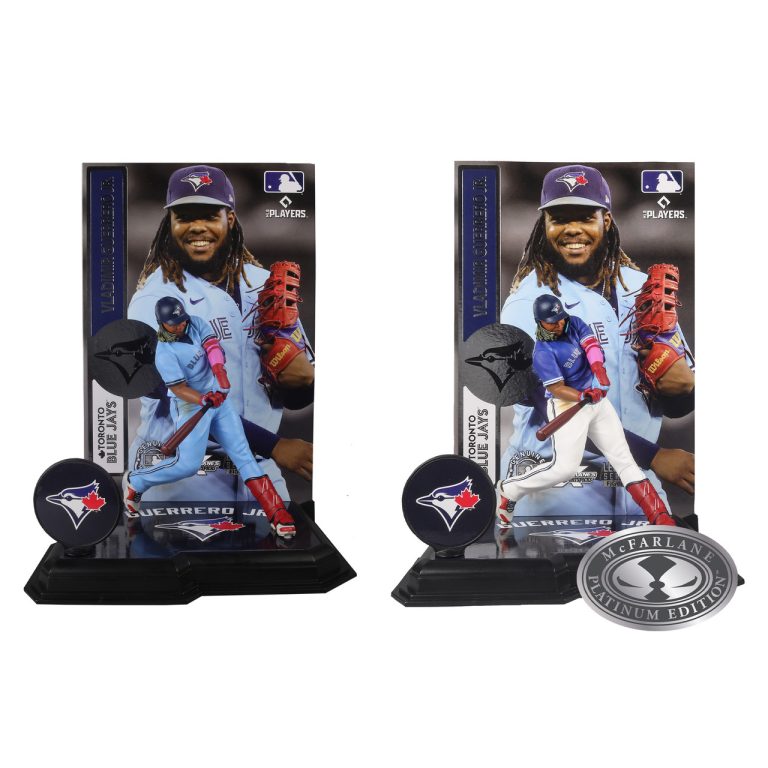 Vladimir Guerrero Jr. (Toronto Blue Jays) MLB Bundle (2) Regular and Platinum CHASE 7&Prime; Figures McFarlane&rsquo;s SportsPicks