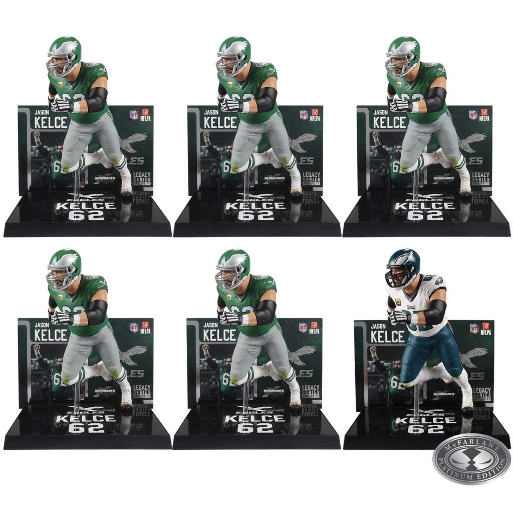 Jason Kelce (Philadelphia Eagles) NFL Factory Sealed Case (6) w/CHASE