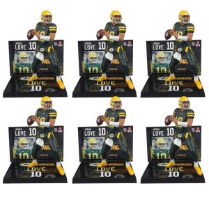 Jordan Love w/Classic Uniform Jersey (Green Bay Packers) Gold Label NFL Factory Sealed Case (6)