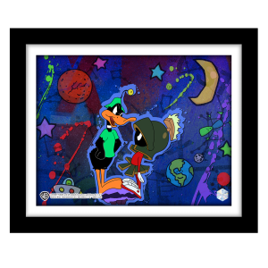 Duck Dodgers in the 24½th Century #1102 (Looney Tunes Animation Cel Art Scene)
