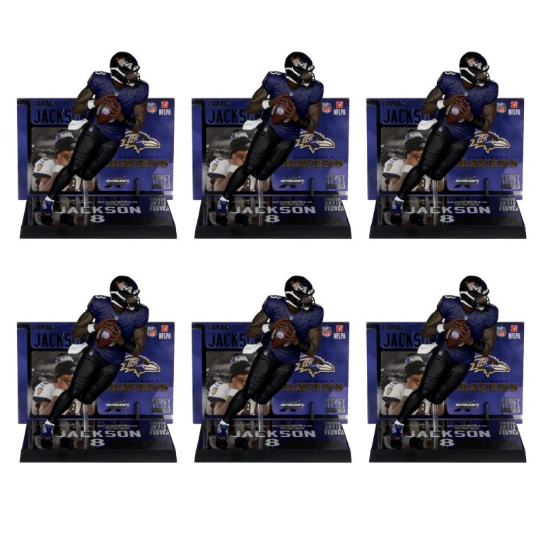 Lamar Jackson w/Alternate Jersey (Baltimore Ravens) NFL Factory Sealed Case (6)