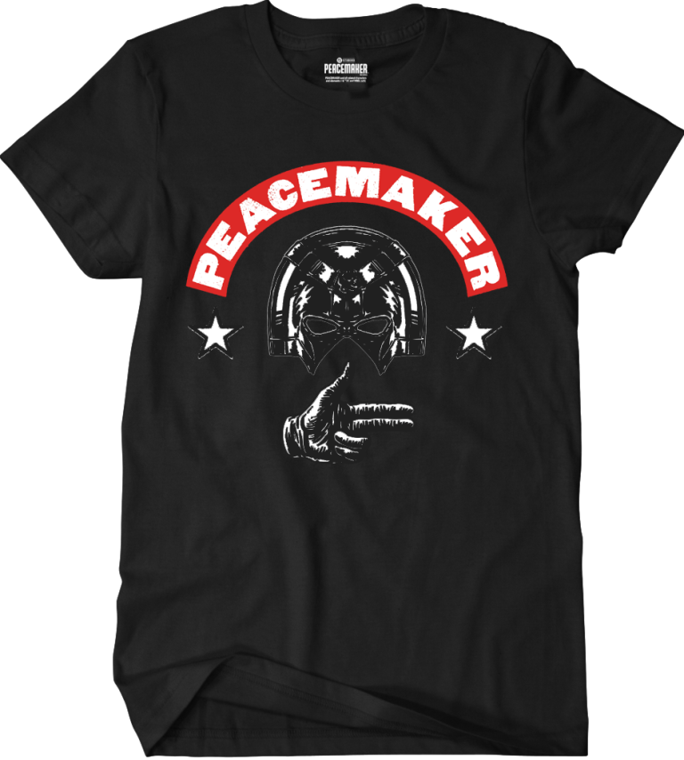 Peacemaker Finger Guns T-Shirt (Black) Peacefest Exclusive