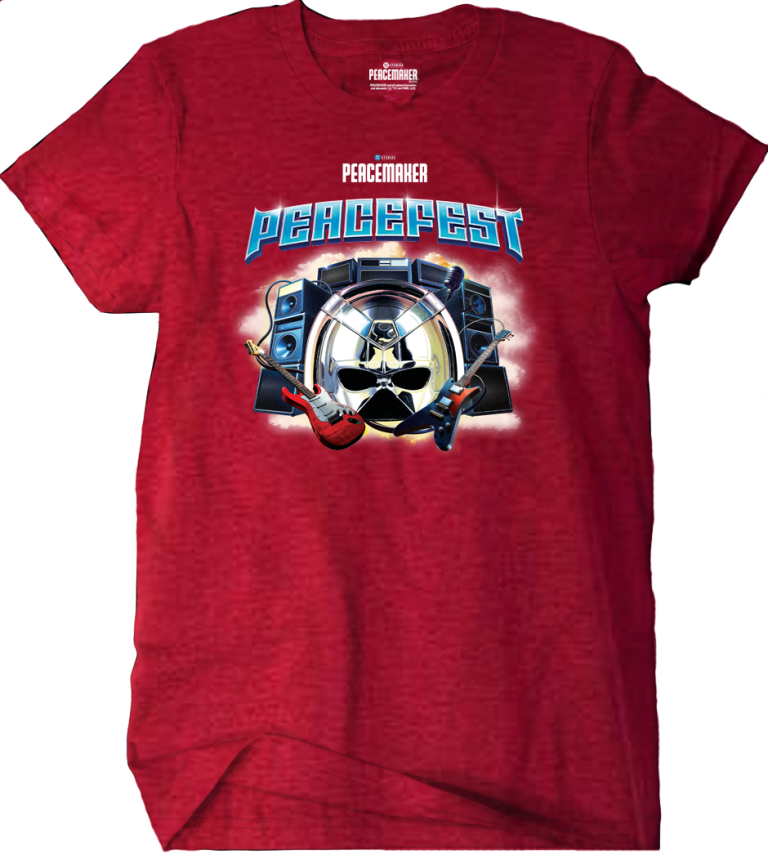 Peacemaker Peacefest Tour T-Shirt (Heather Red) Peacefest Exclusive