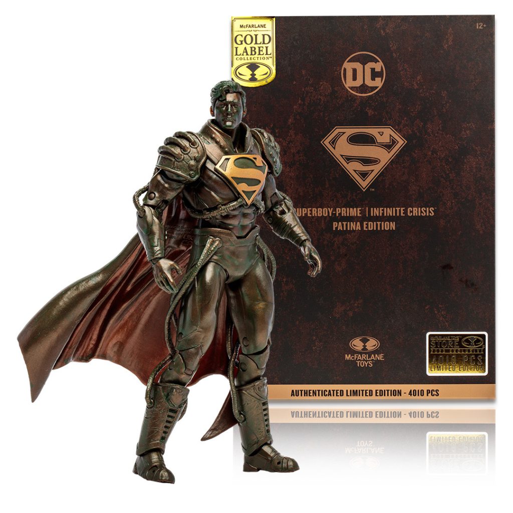 Superboy-Prime (Infinite Crisis) Patina Edition Gold Label 7&Prime; Figure McFarlane Toys Store Exclusive