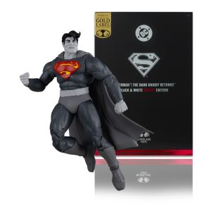 Superman (Dark Knight Returns) Black & White Accent Edition Gold Label 7" Figure