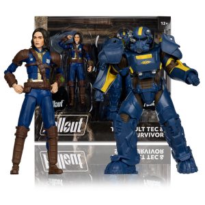 T-60 Vault Tec & Sole Survivor (Fallout New Vegas) 2-Pack 7" Figure