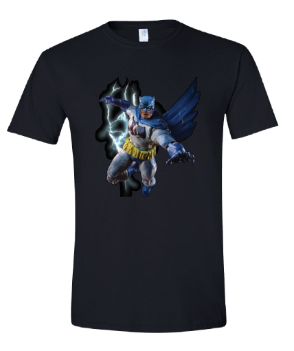 Batman Battle Damage The Dark Knight Returns T-Shirt Black (DC Multiverse) MTS Exclusive
