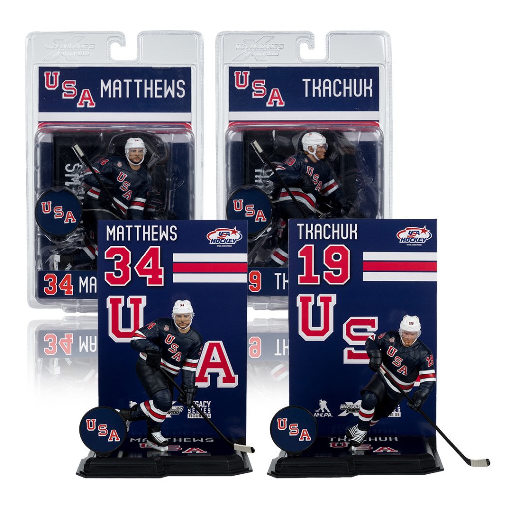Auston Matthews/Matthew Tkachuk (USA Hockey) Olympics Bundle (2) 7&Prime; Figures