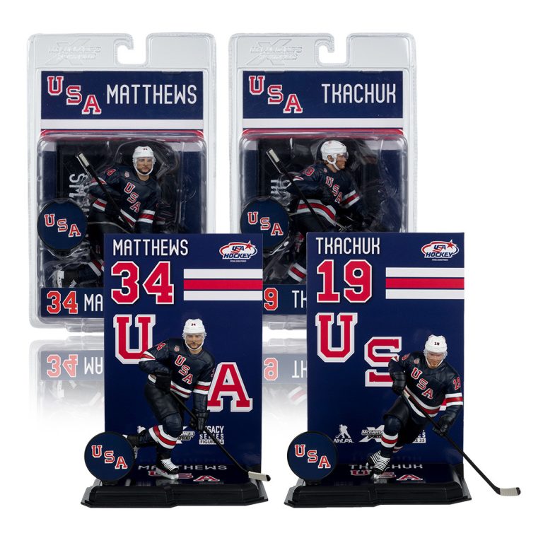 Auston Matthews/Matthew Tkachuk (USA Hockey) Olympics Bundle (2) 7&Prime; Figures
