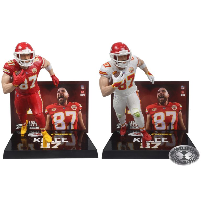 Travis Kelce (Kansas City Chiefs) NFL Bundle (2) Regular and Platinum CHASE 7&Prime; Figures McFarlane&rsquo;s SportsPicks