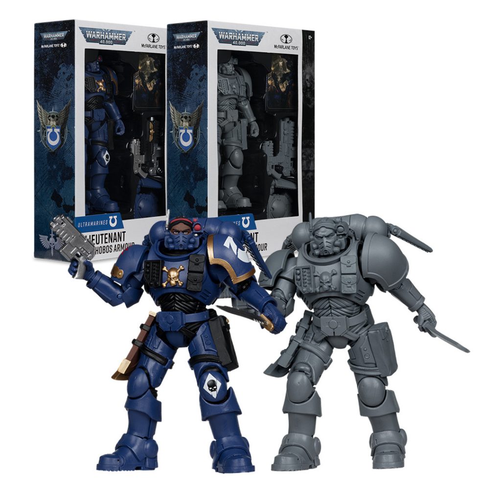 Lieutenant in Phobos Armor: Ultramarines with Artist Proof (Warhammer 40000) Bundle (2) 7&Prime;Figures