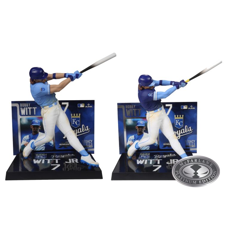 Bobby Witt Jr. (Kansas City Royals) MLB Bundle (2) Regular and Platinum CHASE 7&Prime; Figures McFarlane&rsquo;s SportsPicks