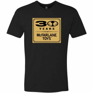 McFarlane Toys 30th Anniversary Gold and Black Exclusive T-Shirt