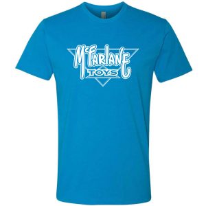 McFarlane Toys Retro Logo in Vintage Blue Exclusive T-Shirt