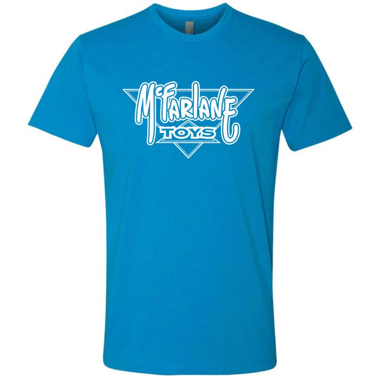 McFarlane Toys Retro Logo in Vintage Blue Exclusive T-Shirt