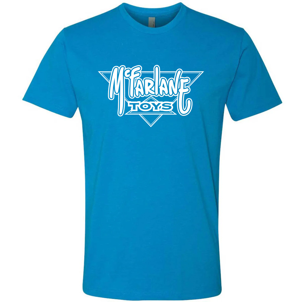 McFarlane Toys Retro Logo in Vintage Blue Exclusive T-Shirt