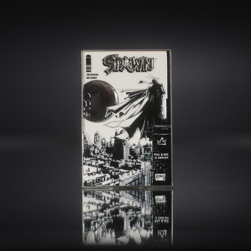 Spawn Comic Cover Series #318D Black & White Variant 3D Metal Pin NYCC Exclusive